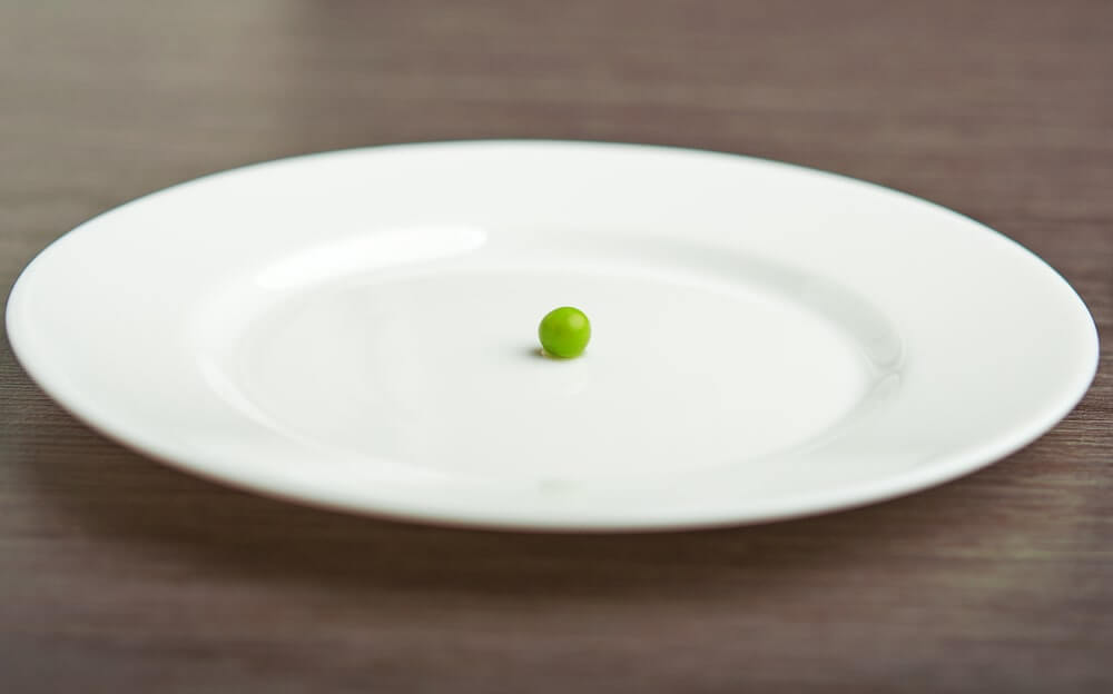 pea on a plate