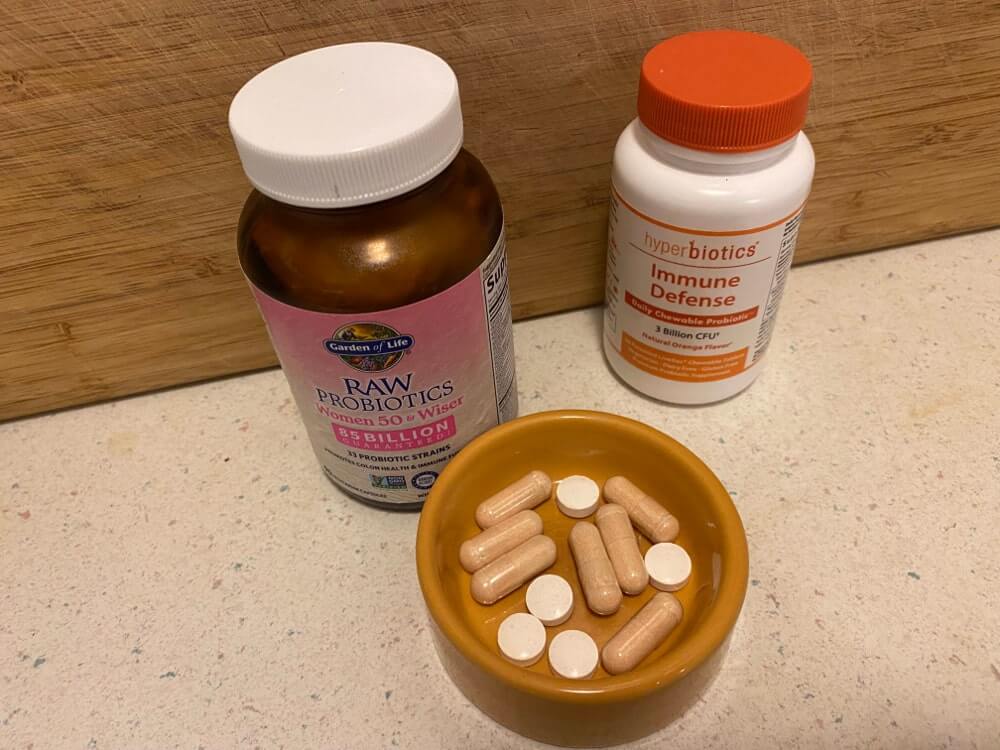 the probiotics i took after weeding cleaver