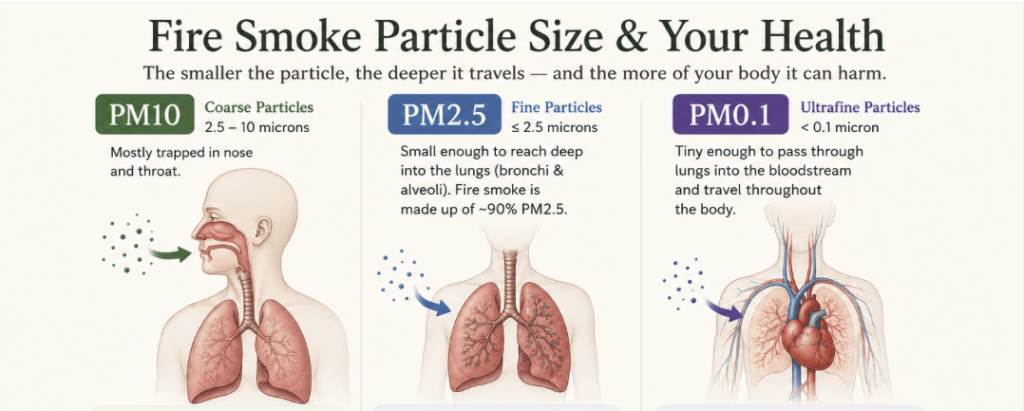 fire smoke and particle size