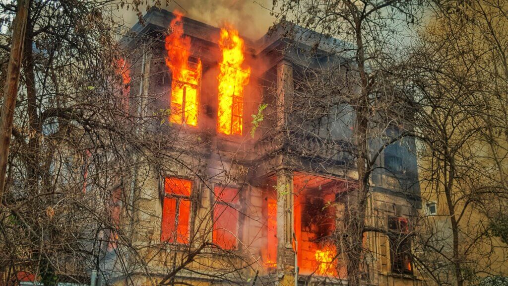 building fire